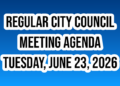 Jun 23, 2026 – Regular City Council Meeting